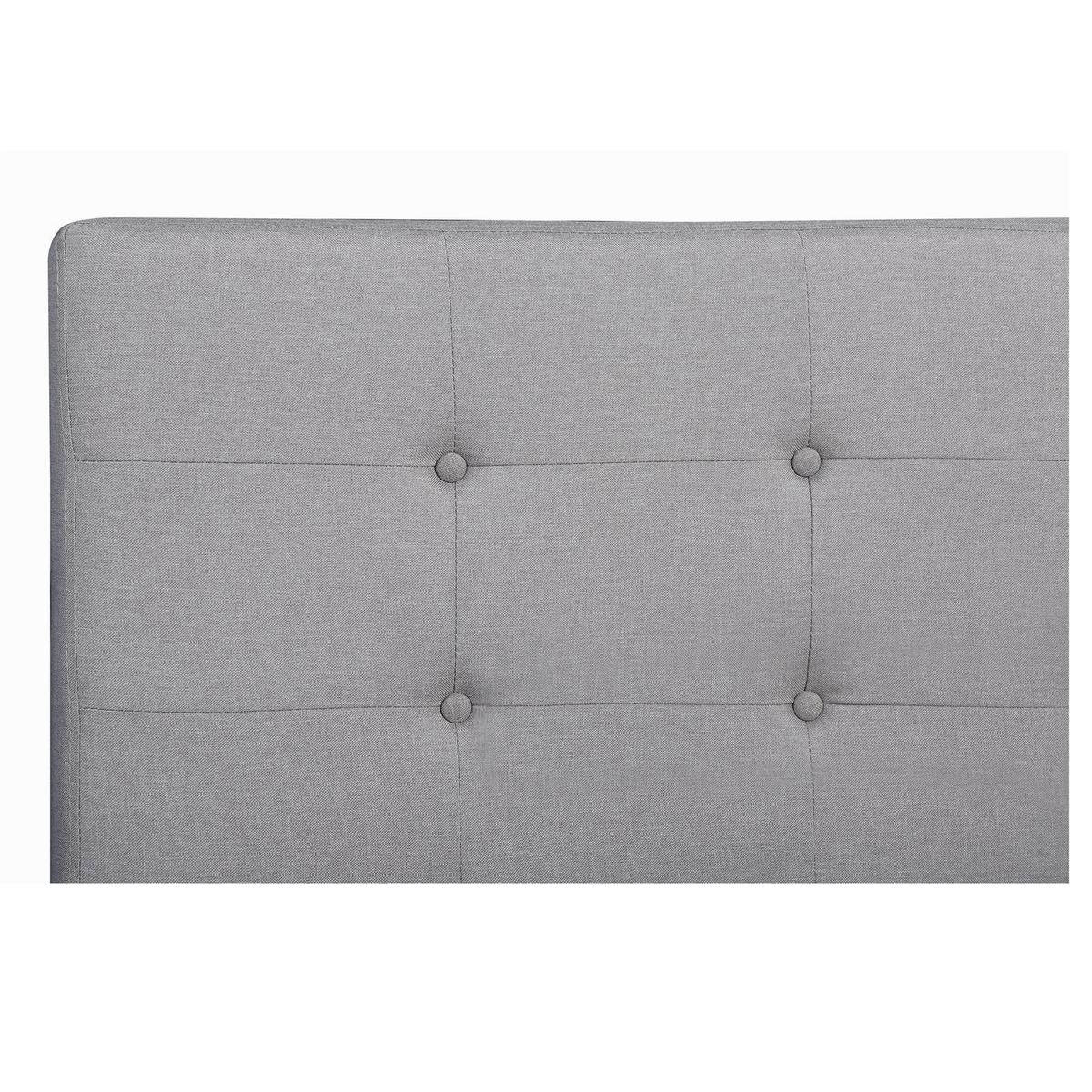 POLSTERBETT ADELE 140X200 CM - Grau, Textil (140/200cm) - CARO-Möbel