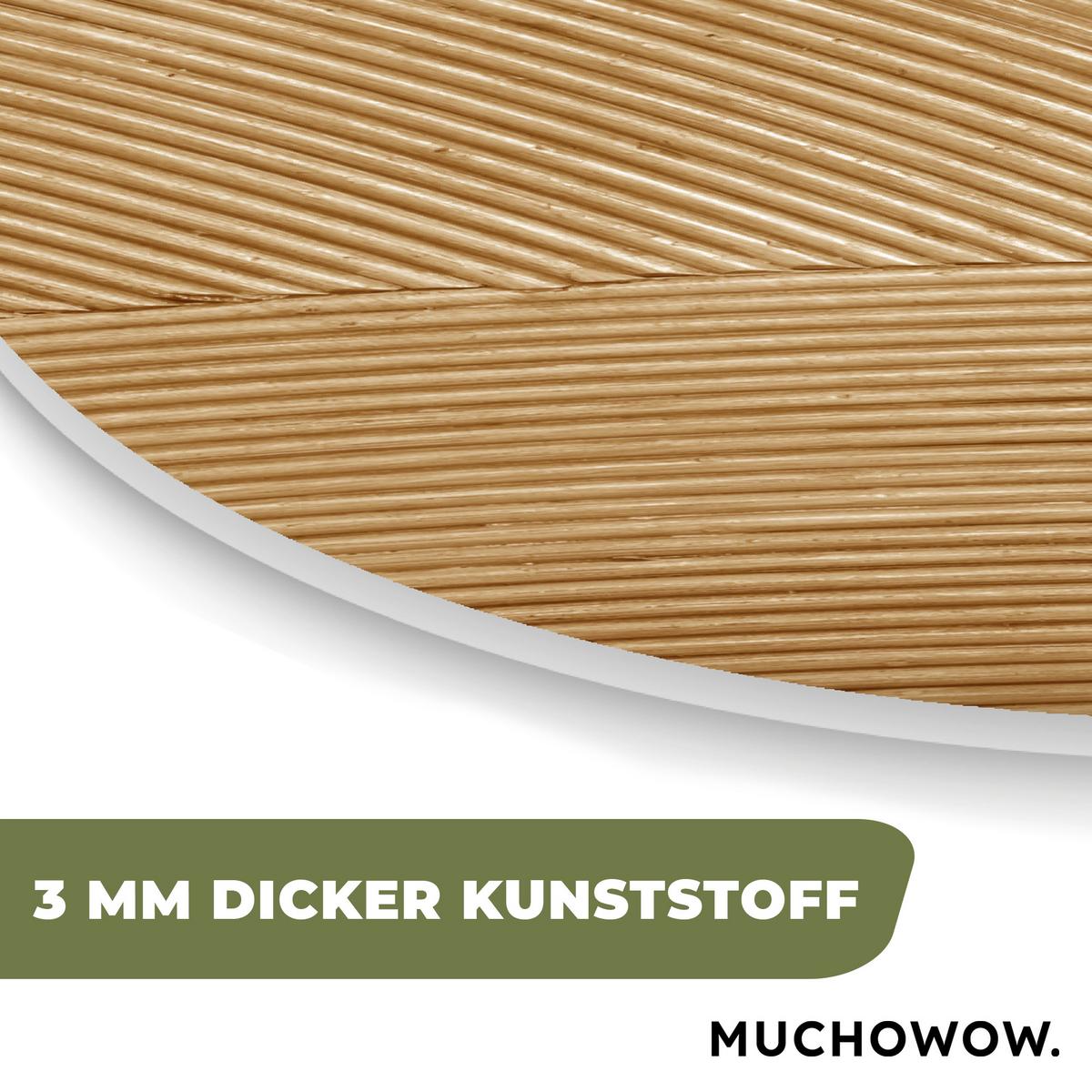 WANDBILD Struktur - Natur - Kunst - Rattan Deko Groß 80x120 cm - Naturfarben, Kunststoff (80/120cm) - MuchoWow