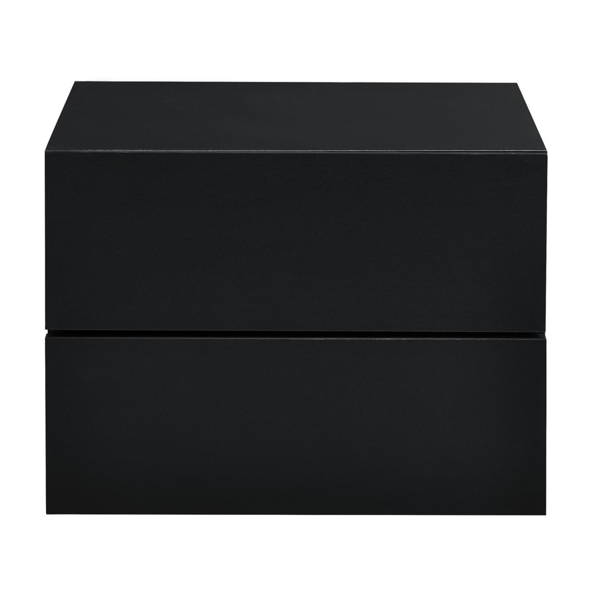 WANDREGAL Ampfing - Schwarz, Holzwerkstoff (40/30/29cm) - [en.casa]