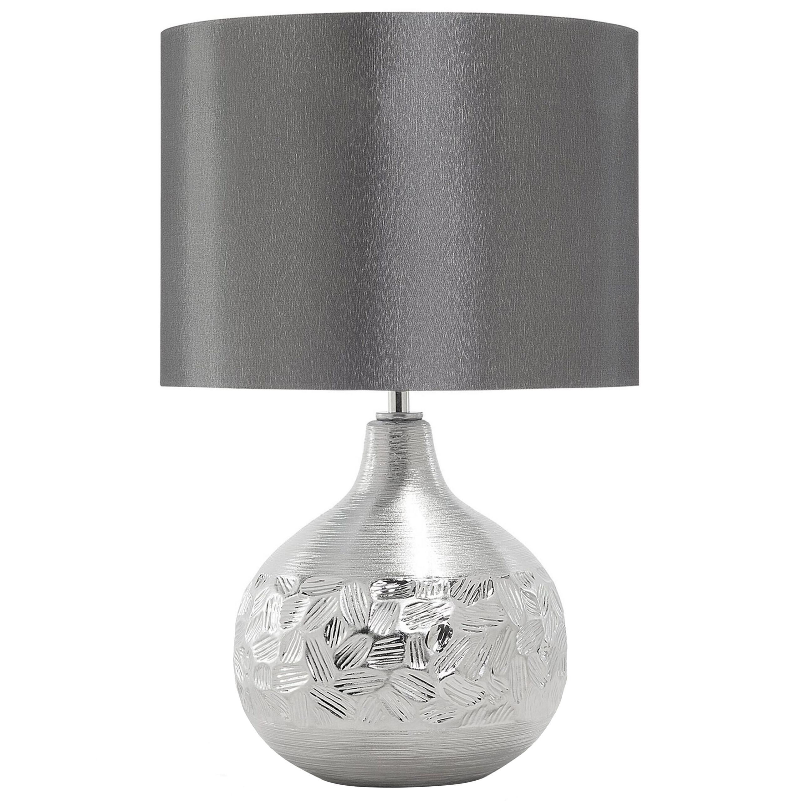 TISCHLAMPE Yakima 28/28/43 cm - Grau, Keramik (28/28/43cm) - Beliani