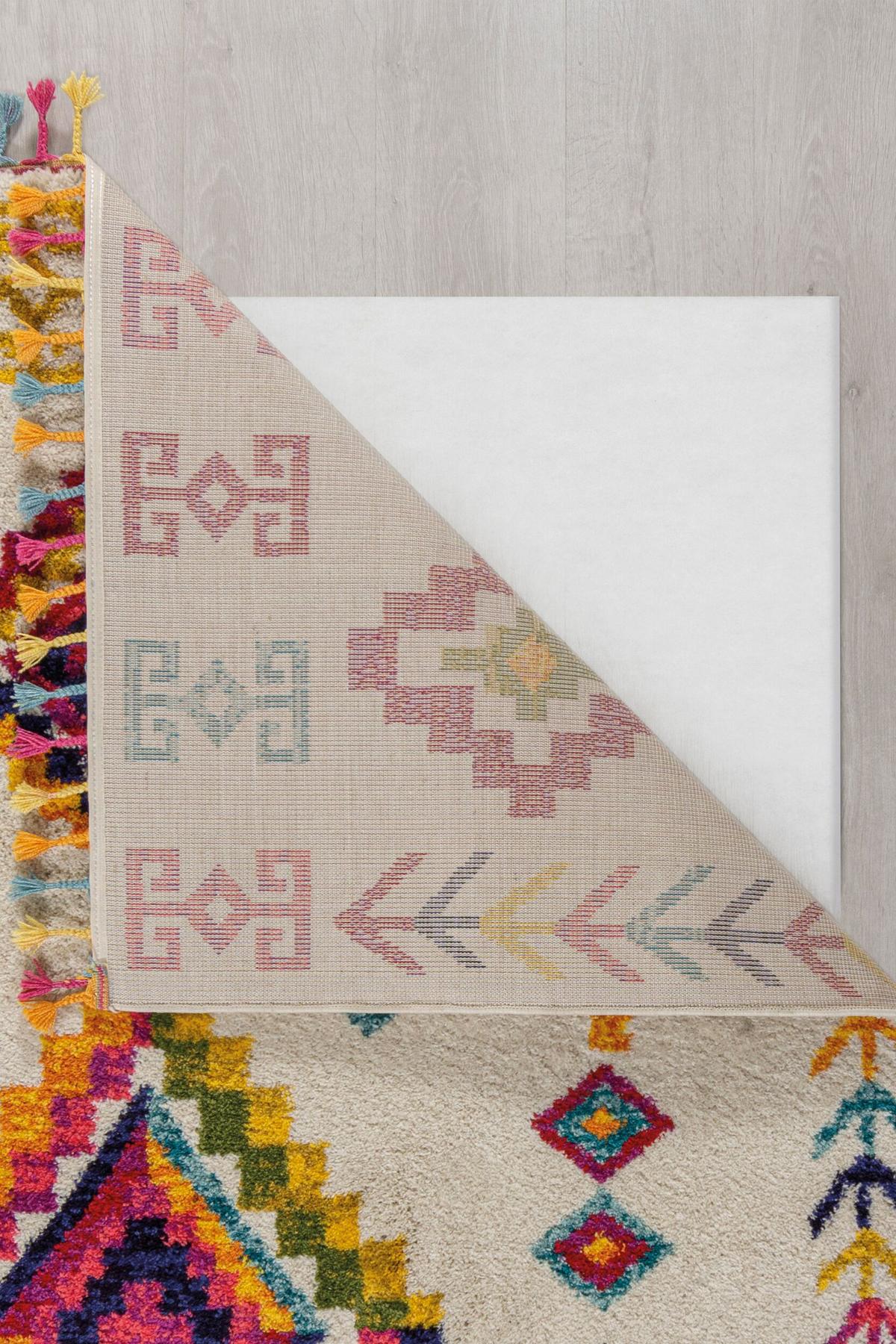 TEPPICH ARUN, geometrisch-abstrakt, aus Polypropylen, Bunt, 80 x 150 cm - Multicolor, Textil (150/80cm) - KADIMA DESIGN