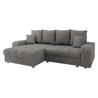 ECKSOFA Kronos - Dunkelgrau/Silberfarben, Holz/Textil (250/166cm) - MIRJAN24