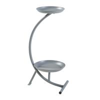 PFLANZENSTÄNDER Aalten - Grau, Metall (25/30/61.5cm) - [en.casa]