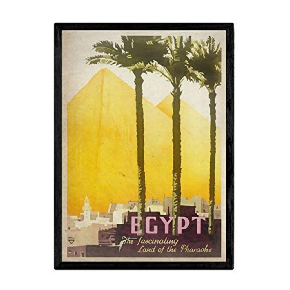 POSTER Ägypten Vintage A3 Rahmenlos - Klar, Papier (29.7/5/42cm) - Nacnic
