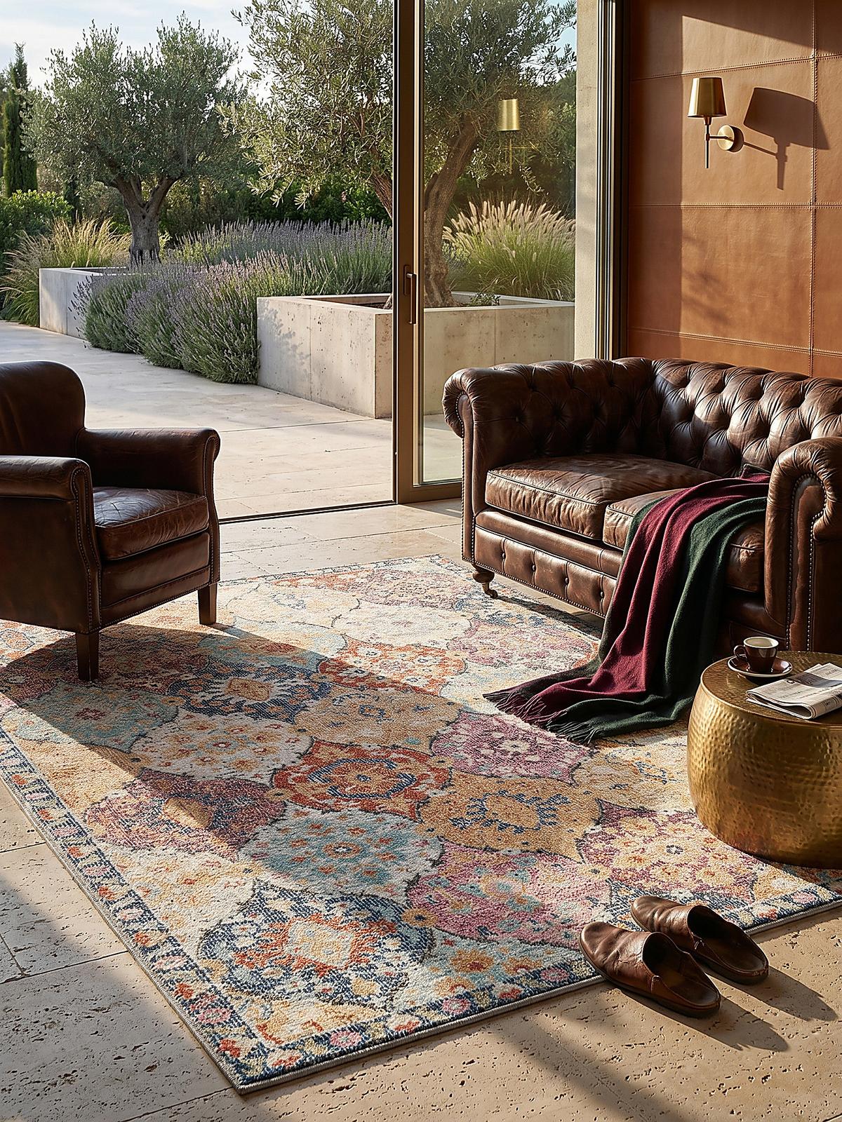 TEPPICH Outdoor Orientalisch LIMMAT Polypropylen Mehrfarbig 140 x 200 cm - Multicolor, Textil (140/200cm) - KADIMA DESIGN