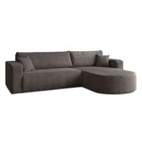 ECKSOFA SOPRANO mit Schlafunktion und Stauraum POSO 04 - Hellbraun, Textil (271/175cm) - Lookway