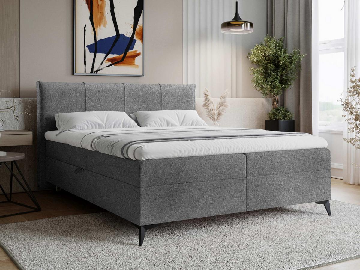 BOXBETT Eco Bis - H3 - Schwarz/Grau, Holz/Holzwerkstoff (160/200cm) - MIRJAN24