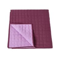 TAGESDECKE gesteppt mit Wende-Design, 230/250 cm - Pflaume, Textil (230/250cm) - Homescapes