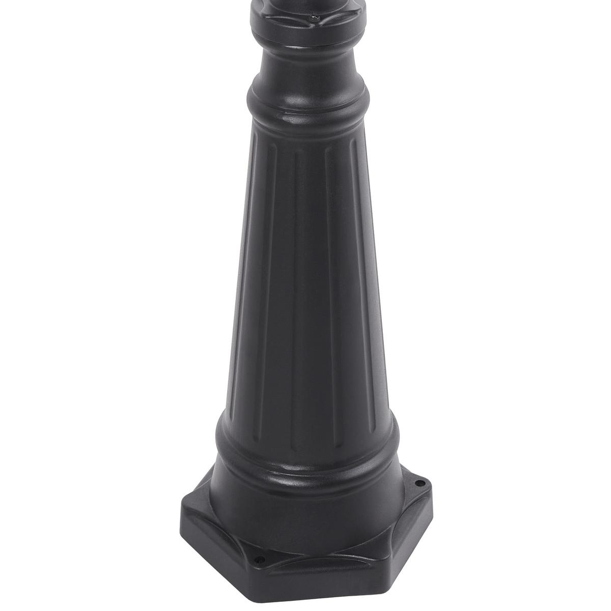 AUSSENLATERNE Schwarz Banka - Schwarz, Metall (26/70/209cm) - Beliani