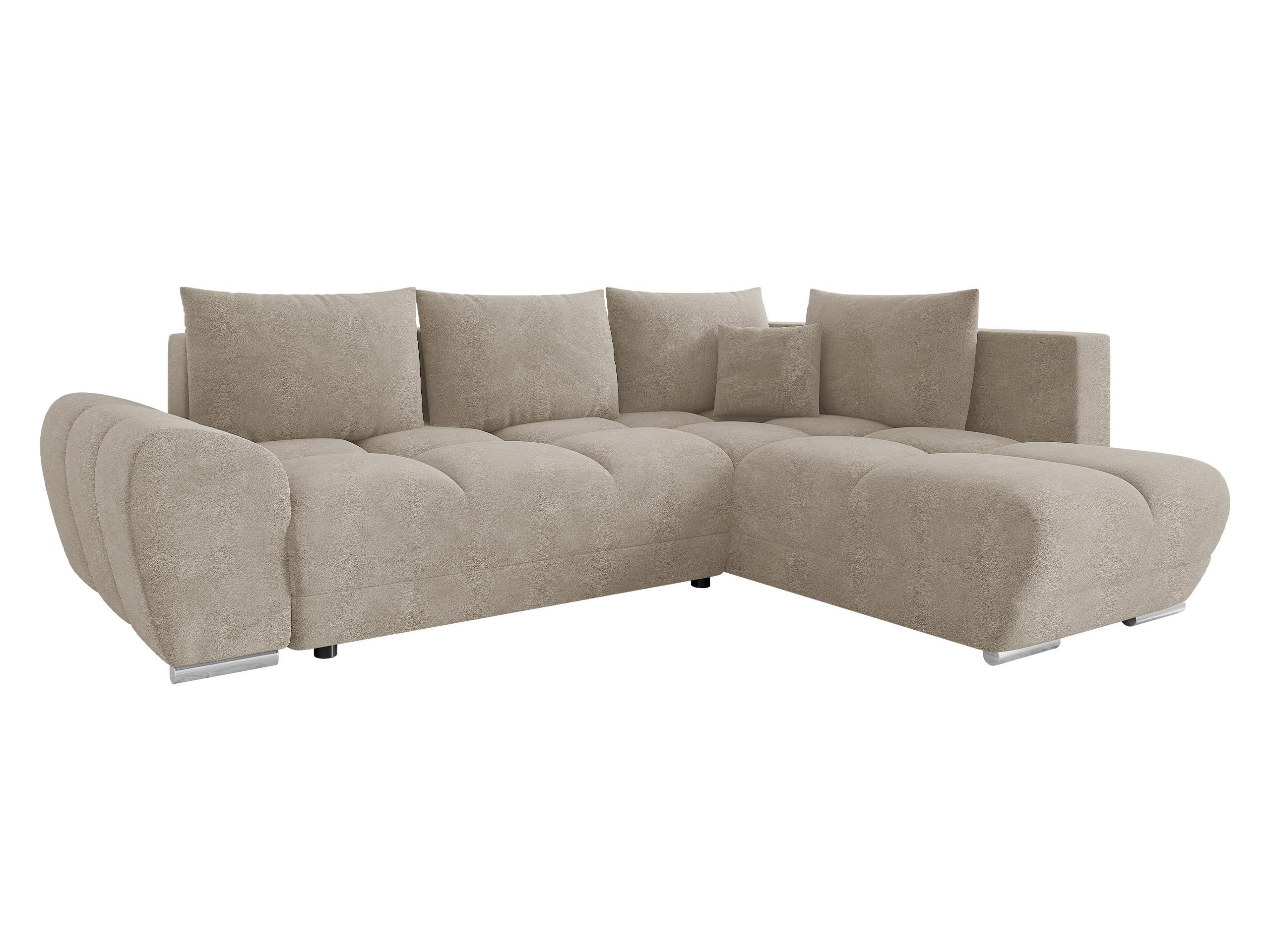 ECKSOFA Forest, Seite: Rechts - Beige/Schwarz, Holz/Kunststoff (290/183cm) - MIRJAN24