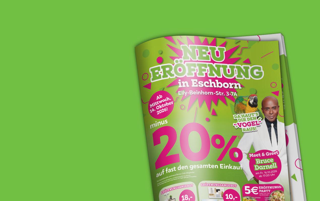 Prospekt Neu Eröffnung in Eschborn 