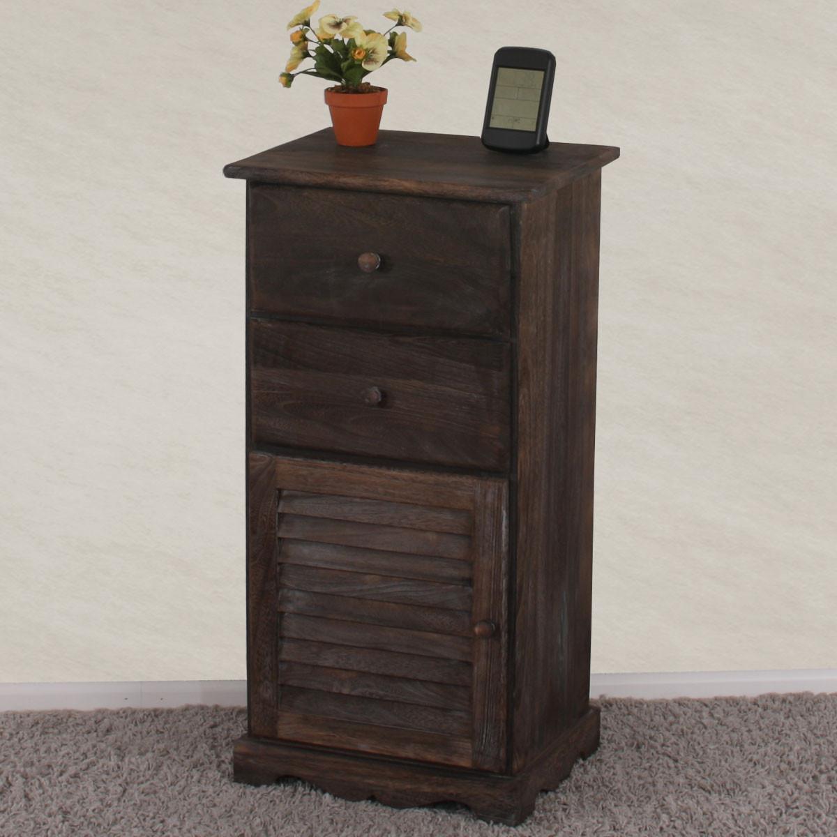 KOMMODE SCHRANK Braun - Braun, Holz (40/81/32cm) - MCW