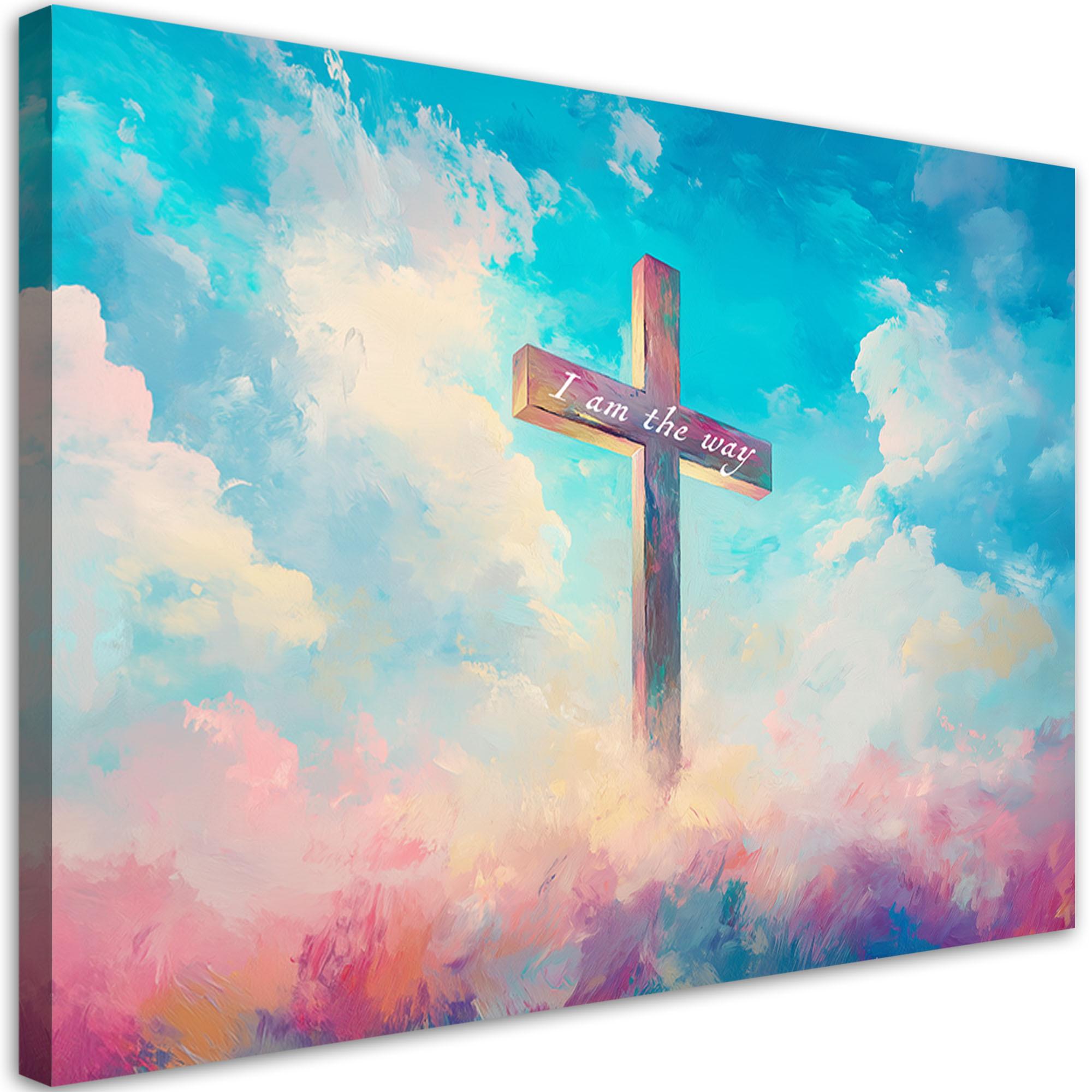 LEINWANDBILD Künstlerische und religiöse Werke 45x30cm - Multicolor, Textil (45/30cm) - Feeby