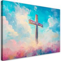 LEINWANDBILD Künstlerische und religiöse Werke 45x30cm - Multicolor, Textil (45/30cm) - Feeby