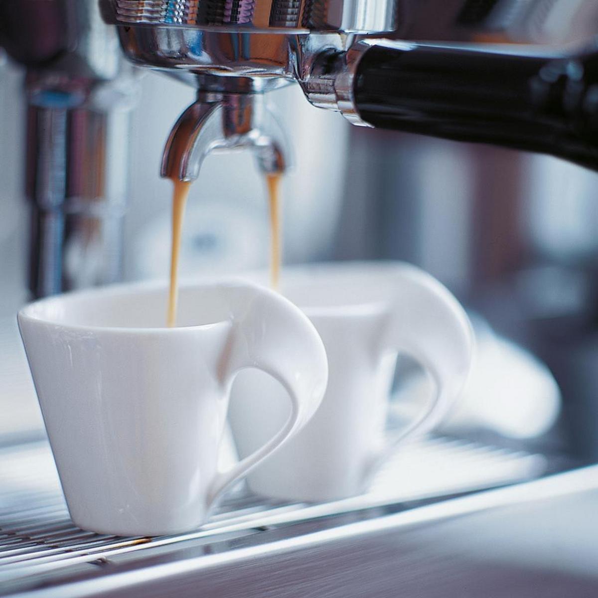 ESPRESSOTASSE MIT UNTERTELLER NewWave Caffè weiß 80 ml - Weiß, Keramik (13/9.5/17cm) - Villeroy & Boch