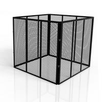 KOMPOSTER Metall schwarz 450L - Schwarz, Metall (80/70/80cm) - Juskys
