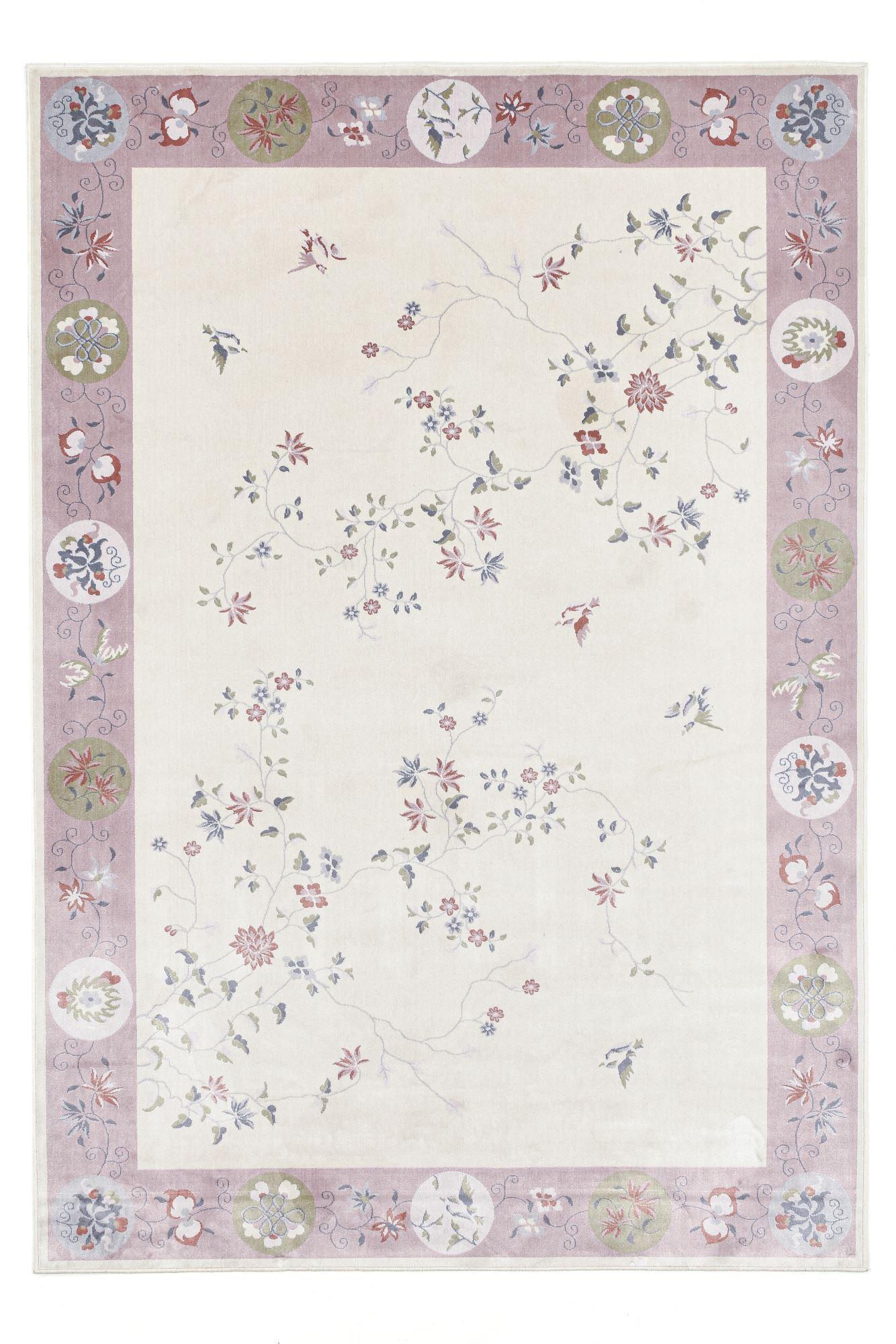 FLACHWEBETEPPICH Cherina 200x290 cm - Rosa, Textil (200/290cm) - Gino Falcone