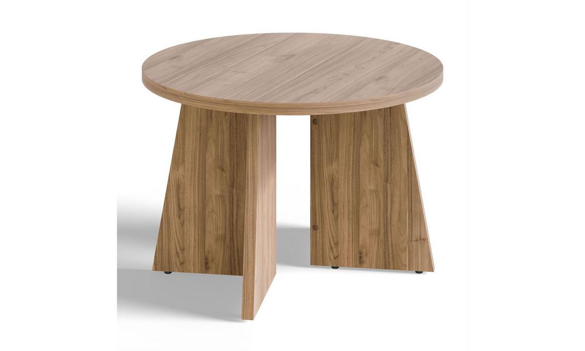 COUCHTISCH MOCHA 58/58/40 cm rund Nussbaum Royal - Nussbaumfarben, Holzwerkstoff (58/58/40cm) - Lookway