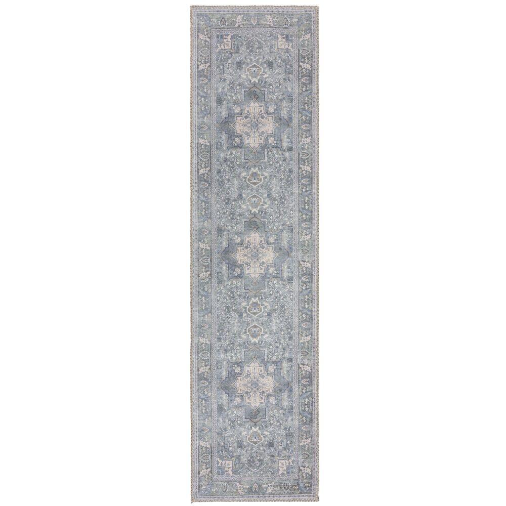 TEPPICH Waschbar HALD, klassisch im Vintage-Stil, Türkis, 60 x 230 cm - Blau, Textil (230/60cm) - KADIMA DESIGN