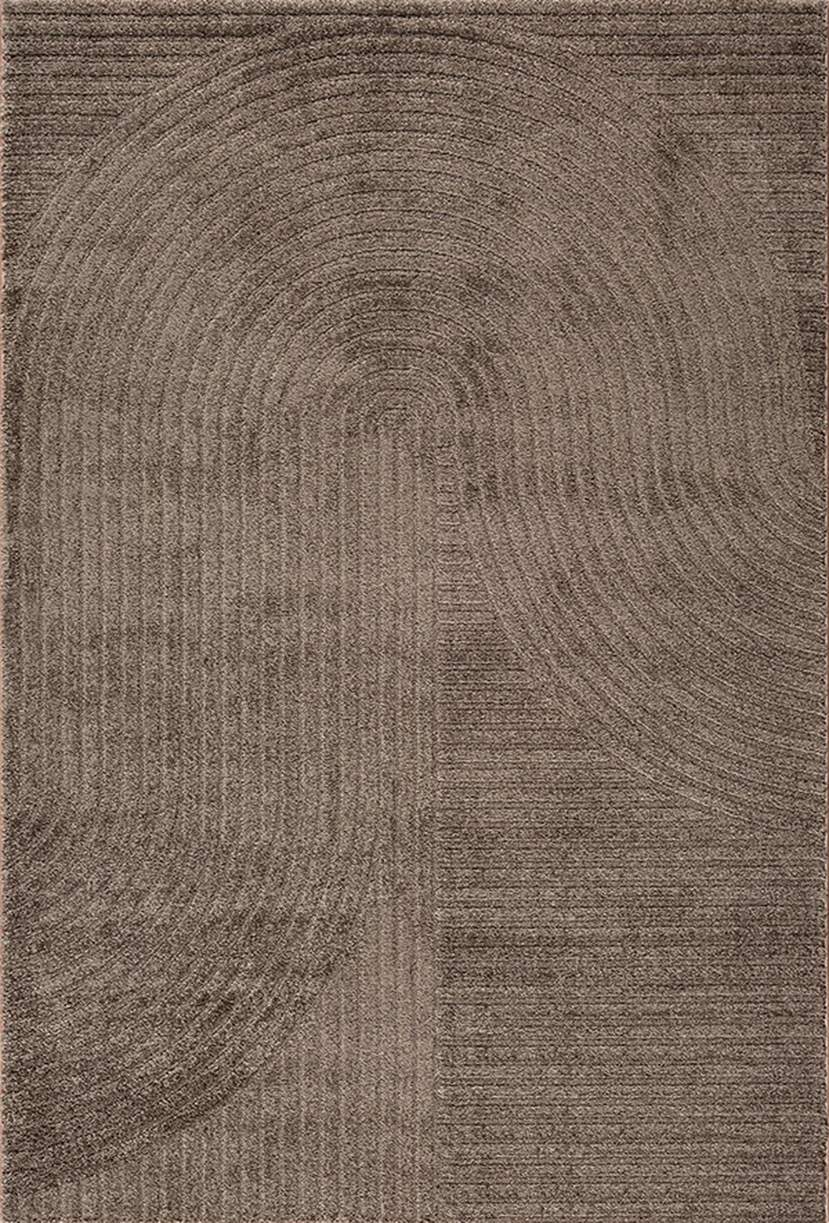TEPPICH Kurzflor CETINA Geometrisch Polypropylen-Polyester Braun 160 x 230 cm - Braun, Textil (160/230cm) - KADIMA DESIGN