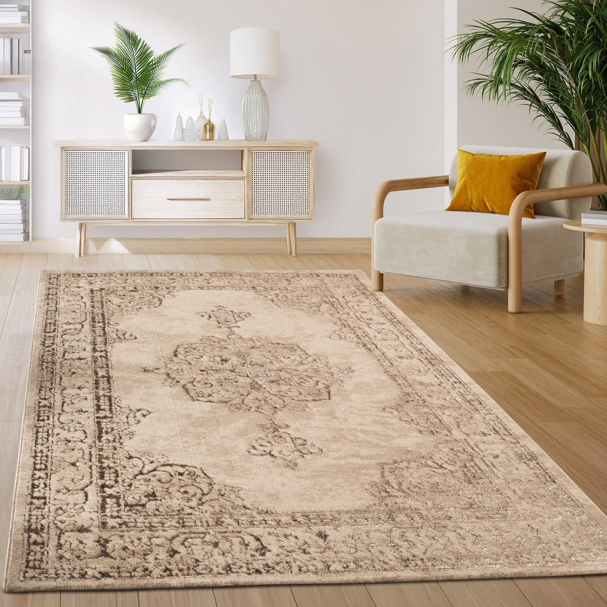 KURZFLORTEPPICH, orientalisch, Beige, 80 x 150 cm - Beige, Textil (150/80cm) - KADIMA DESIGN