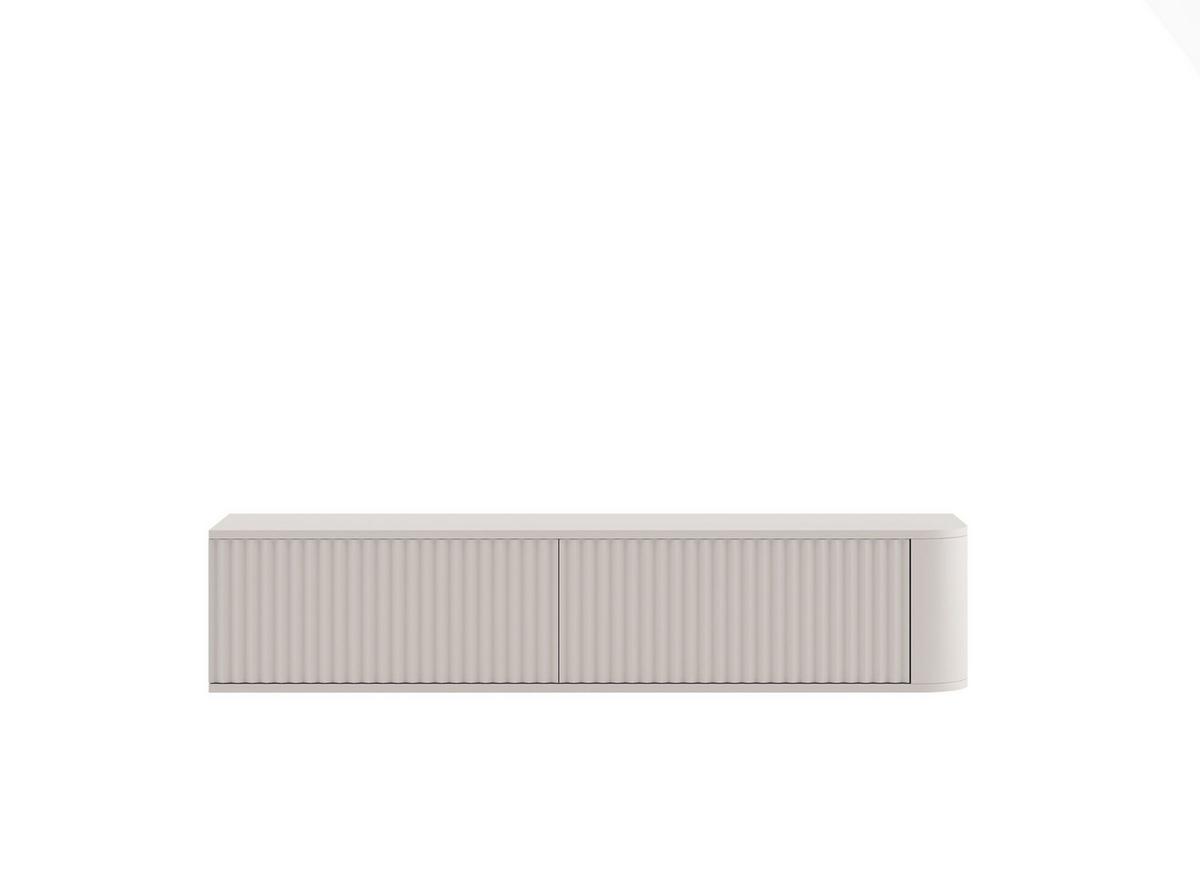TV-LOWBOARD Aurora Kaschmir matt 140 cm - Kaschmir, Holzwerkstoff (140/30/35cm) - Meble Lindner