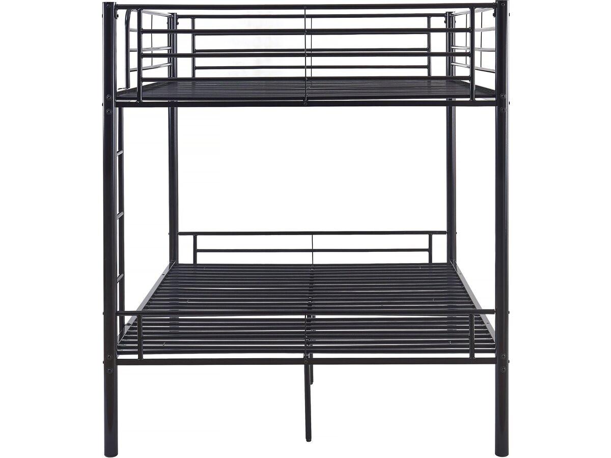 ETAGENBETT adam Schwarz - Schwarz, Metall (190/140cm) - Habitat Garten