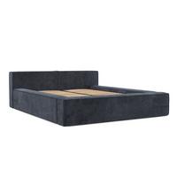 POLSTERBETT Casto mit Stauraum 180/200 cm Dunkelblau im Terra NW Stoff - Blau/Schwarz, Holz/Holzwerkstoff (180/200cm) - AltaBeds