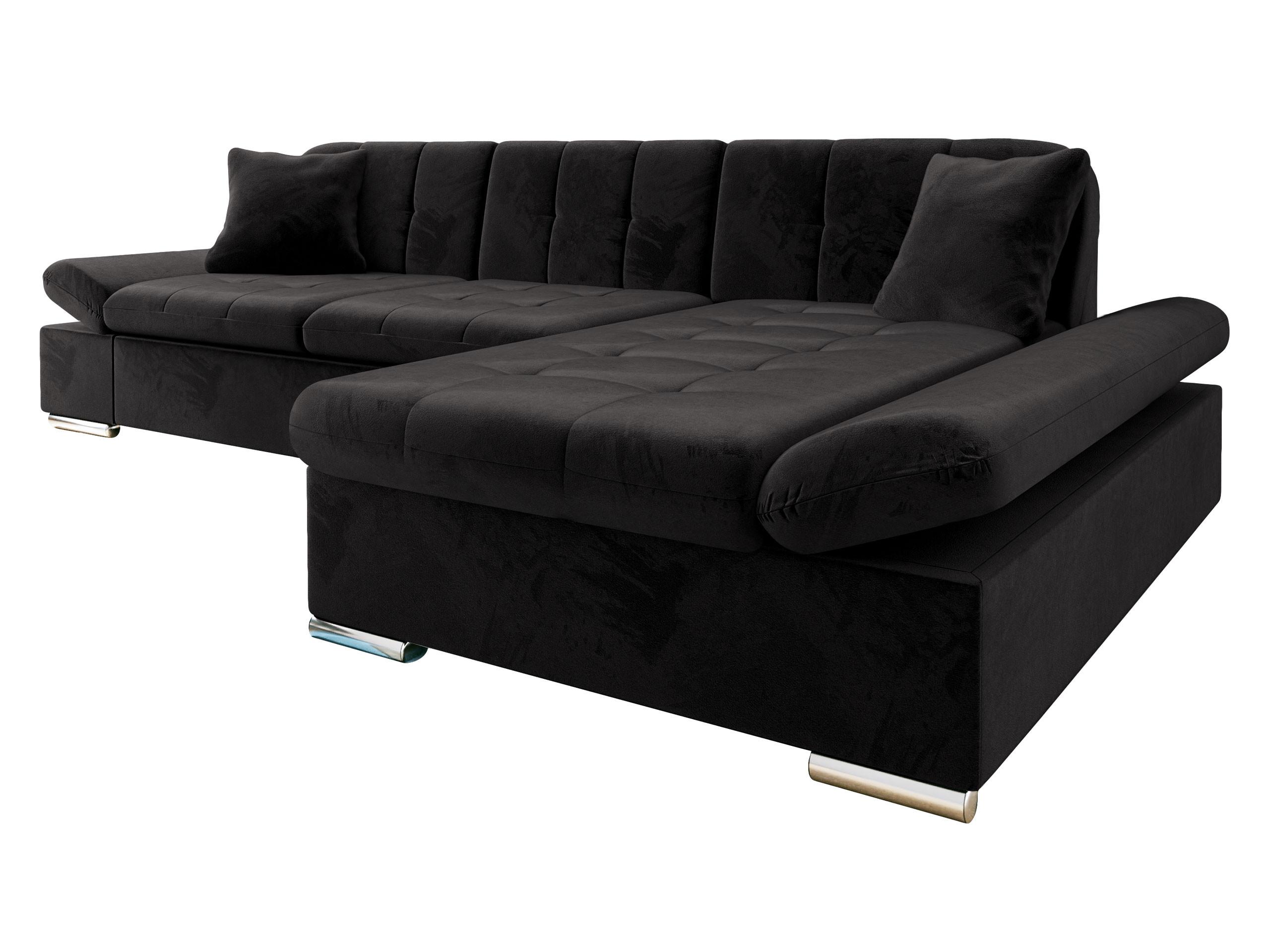 ECKSOFA Montana Premiumi, Seite: Rechts - Schwarz, Holz/Textil (278/161cm) - MIRJAN24