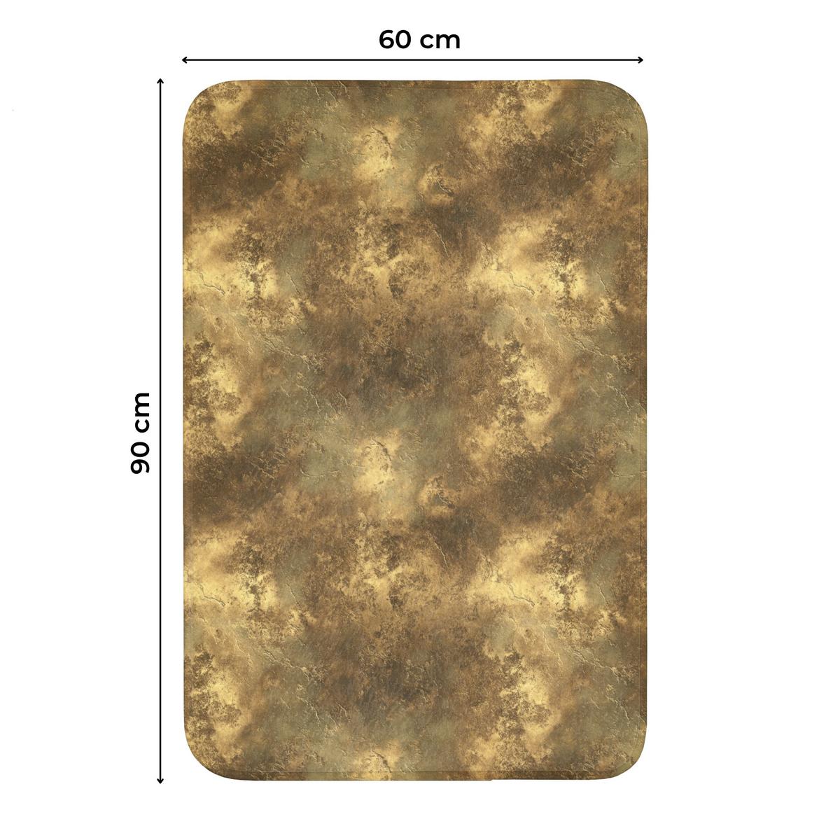 WC-VORLEGER Antik - Metallic-Look - Gold Toilettenvorleger 60x90 cm - Goldfarben, Textil (60/1cm) - OnlyWow
