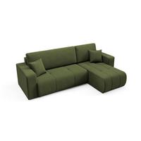 ECKSOFA Vasco 3 Sitzplätze Grün - Grün, Holz (247/145cm) - Petits-meubles