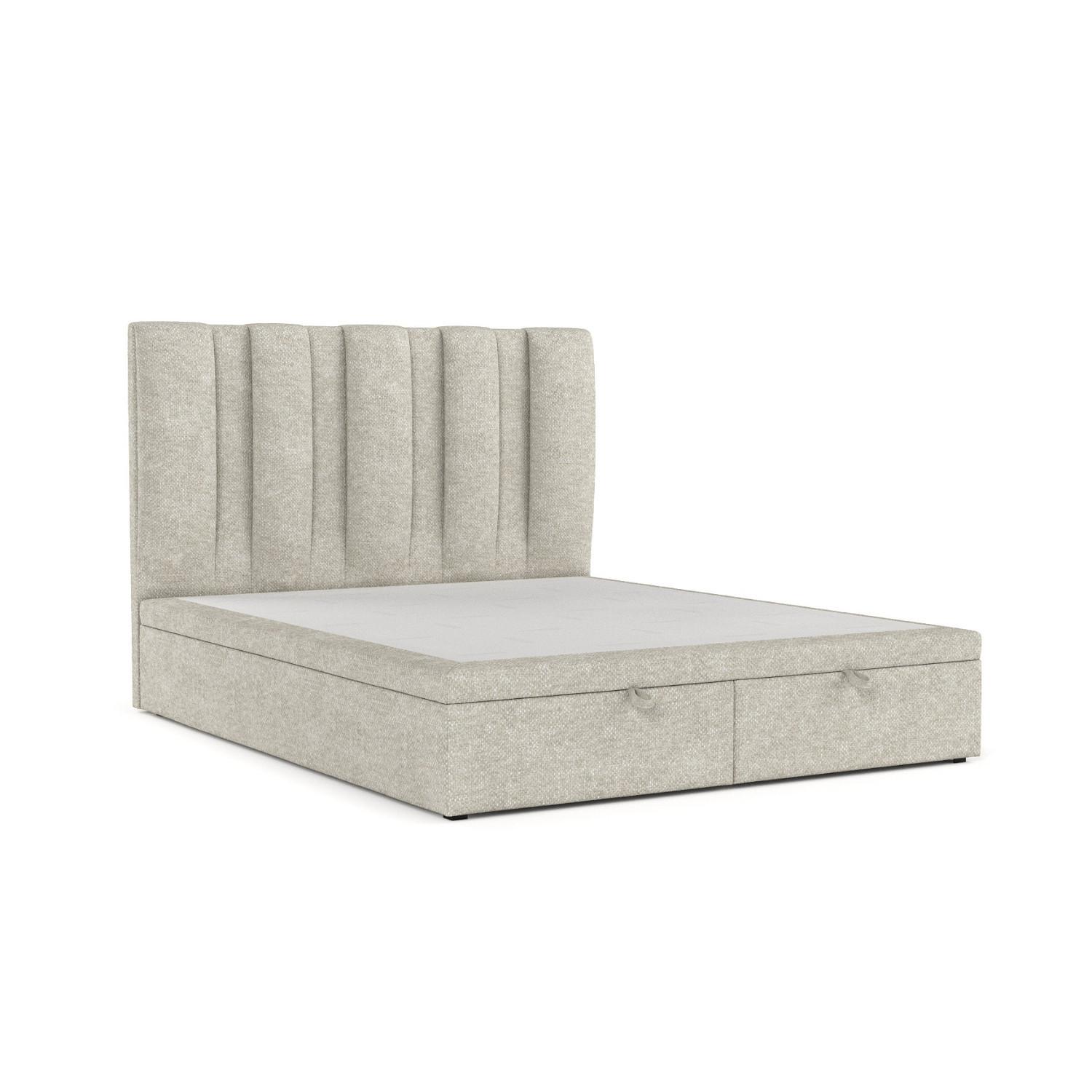 POLSTERBETT Orta mit Stauraum 180/200 cm Beige im Alta Stoff - Beige/Schwarz, Holz/Holzwerkstoff (180/200cm) - AltaBeds