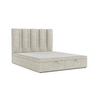 POLSTERBETT Orta mit Stauraum 160/200 cm Beige im Alta Stoff - Beige/Schwarz, Holz/Holzwerkstoff (160/200cm) - AltaBeds