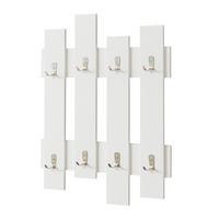 WANDGARDEROBE Raseborg - Weiß, Holzwerkstoff (60/80/3cm) - [en.casa]