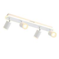 DECKENSTRAHLER Lichtelf 4-flammig 57/8/10 cm - Weiß, Metall (57/8/10cm) - Nettlife