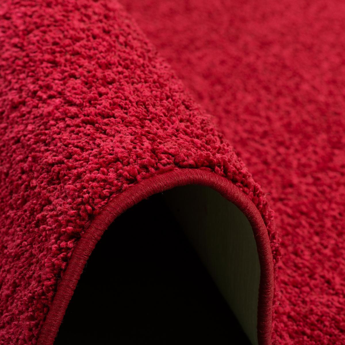 HOCHFLOR VELOURS TEPPICH MONA - Rot, Textil (80/200cm) - Snapstyle