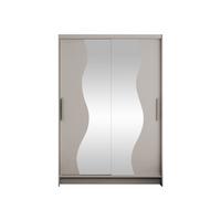 KLEIDERSCHRANK Miami S - Kaschmir/Silberfarben, Holzwerkstoff/Kunststoff (120/200/58cm) - MIRJAN24