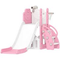 KINDERRUTSCHE HDPE Rosa - Rosa, Kunststoff (70/86/178cm) - AIYAPLAY