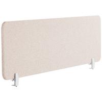 SCHREIBTISCHTRENNWAND 160 x 40 cm Beige Wally - Beige, Textil (160/40/2cm) - Beliani