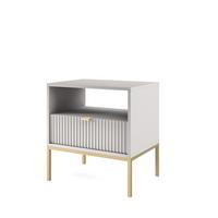 NACHTTISCH STELLARE 54/56/39 cm Grau - Grau, Holzwerkstoff (54/56/39cm) - MASSENO