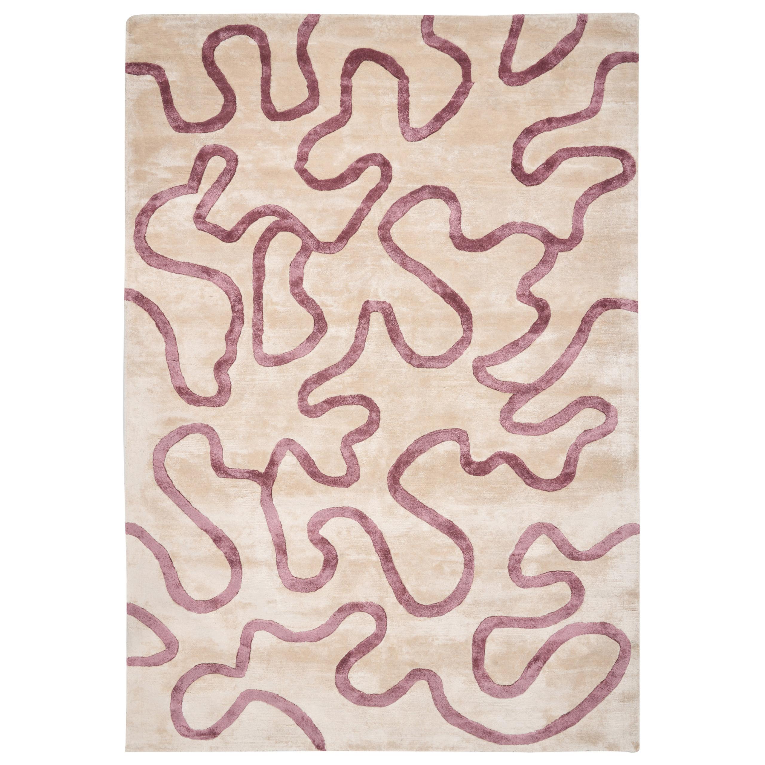 TEPPICH Beige 160/230 cm Viskose Kappar - Beige, Textil (160/230cm) - Beliani