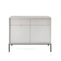 SIDEBOARD Vellore Grau 104 cm - Goldfarben/Schwarz, Holzwerkstoff/Metall (104/83/39cm) - Selsey