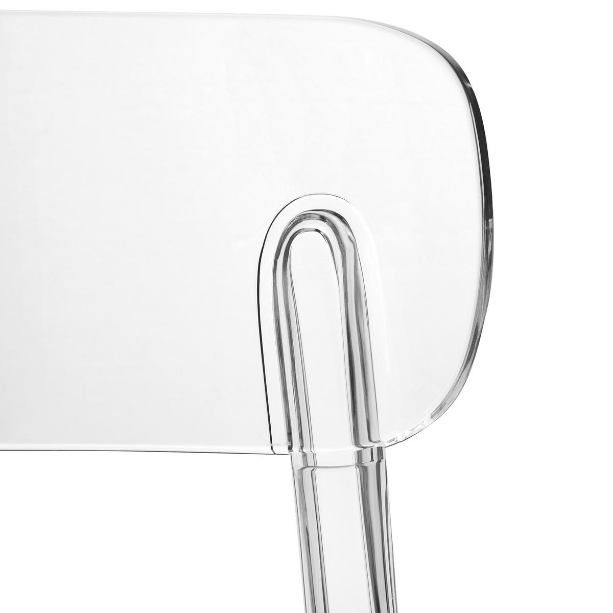 ESSZIMMERSTÜHLEN 2er-Set Kunststoff Transparent Covington - Transparent, Kunststoff (46/80/48cm) - Beliani