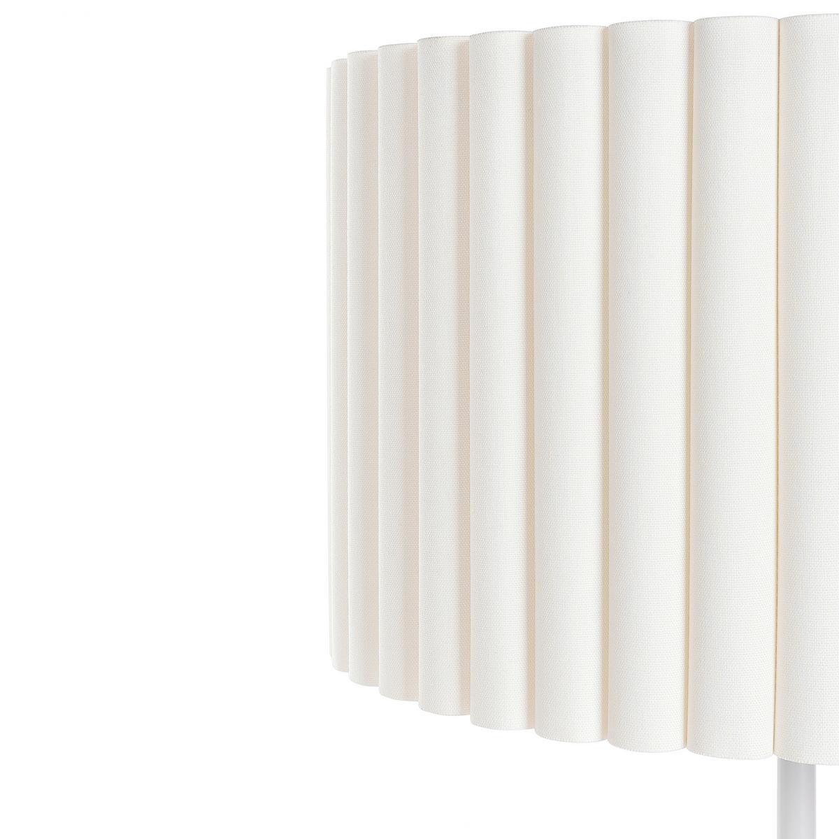 STEHLAMPE Beige Lourens - Beige/Weiß, Metall (46/46/154cm) - Beliani