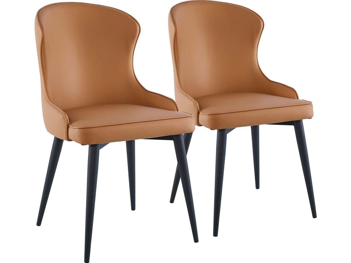 STUHL 2er Set tina Braun - Braun, Textil (59/86/51cm) - Habitat Garten