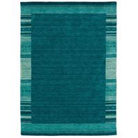 NATUR WOLLE TEPPICH GABBEH ESTA - Petrol, Textil (70/140cm) - Pergamon