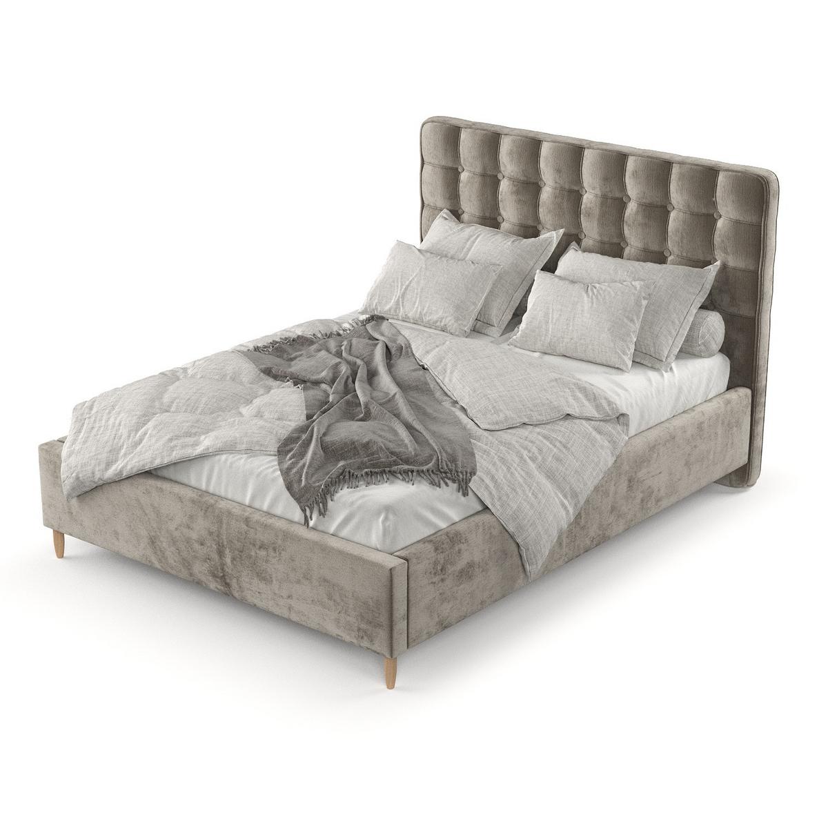 POLSTERBETT Paloma 160/200 cm Beige im Lotta Stoff - Beige/Naturfarben, Holz/Holzwerkstoff (160/200cm) - AltaBeds