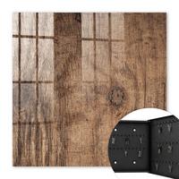 SCHLÜSSELBOX Schwarz 30x30 cm- Türöffnung nach rechts - Holzstruktur - Braun, Metall (30/30/5cm) - TULUP