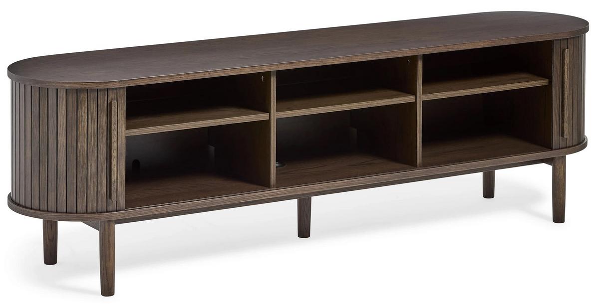 TV-LOWBOARD Meta 2-türig 180 cm - Dunkelbraun, Holz/Holzwerkstoff (180/55.6/40cm) - Selsey