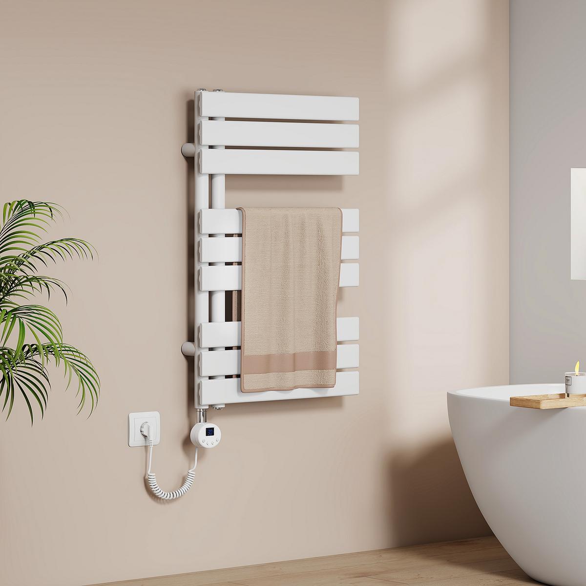 HEIZKÖRPER Elektrisch WLAN Thermostat Weiß 75/50 cm - Weiß, Metall (50/76.2/5.9cm) - EMKE